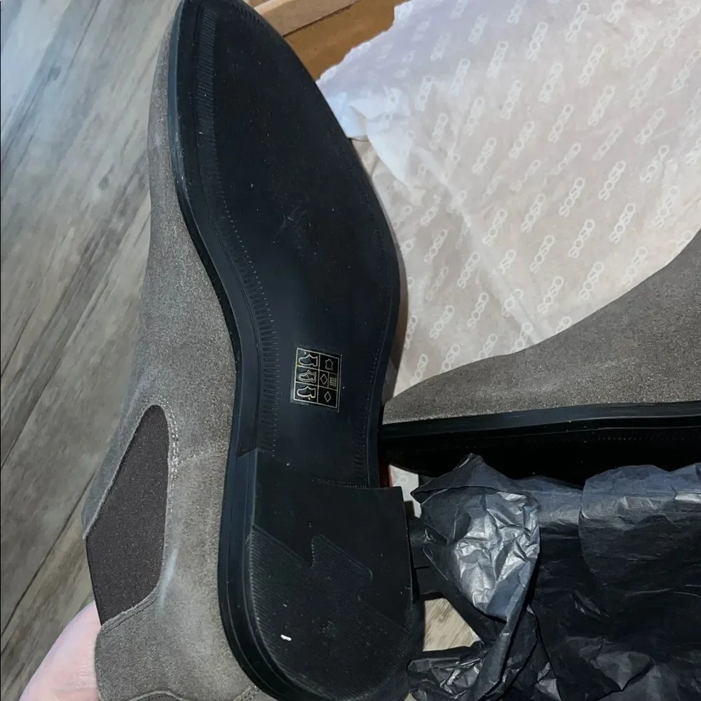 ASOS Gray Suede Chelsea Boots